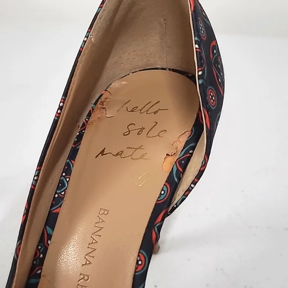 Banana Republic Multicolor Patterned Heels - Picture 8 of 9